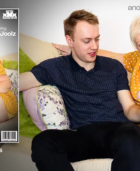 Белокурая бабуля Джуси Джулз соблазняет и трахает гораздо более молодог 13