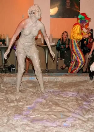 Fuckable european lassies have some kinky fun fighting in the mud