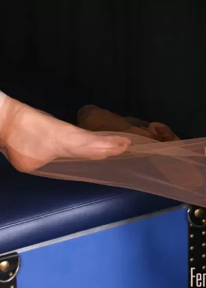 Сексуальная блондинка Тара Линн Фокс привязывает своего феминизированного друга-мужчину к кровати