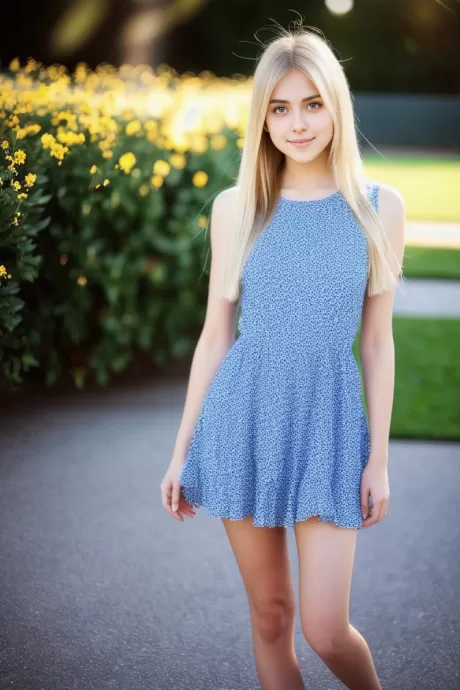 Голая блондинка сгенерирована искусственным интеллектом 2